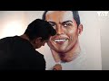 World Cup Stars Painted Using Toothpaste