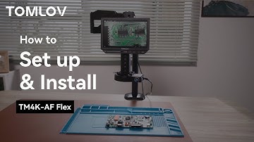 How to install TOMLOV TM4K-AF Flex Microscope？