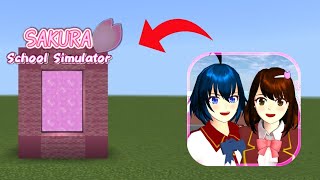 CARA MEMBUAT PORTAL SAKURA SCHOOL SIMULATOR 2024 - MINECRAFT