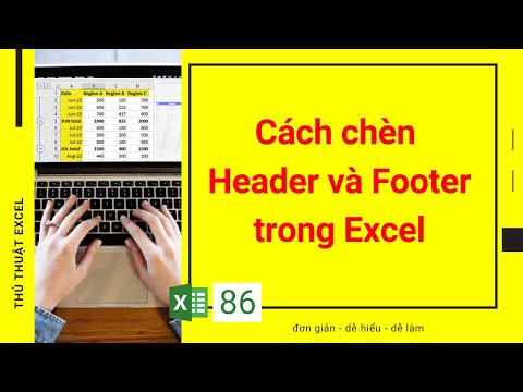 Excel 86 - Cách chèn Header và Footer trong Excel