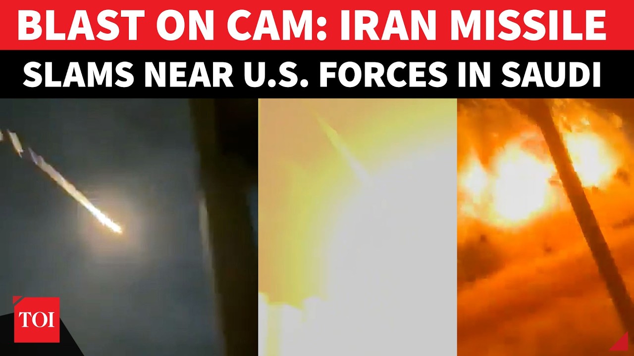 ‘FIREBALL IN SAUDI…’: Iranian Missile Slams Near US Troops At Prince Sultan Base | Watch