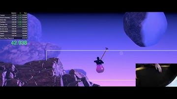 Getting Over it Sideways% Speedrun 1:01.906