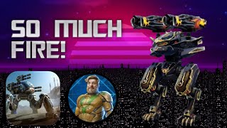 MAXIMUM FLAME POWER! ULTIMATE AO JUN ROASTS ENEMIES WITH KELVINS! LIVING LEGEND! (War Robots)