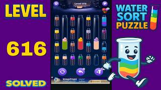 Water Sort – Level 616 | Walkthrough Solution