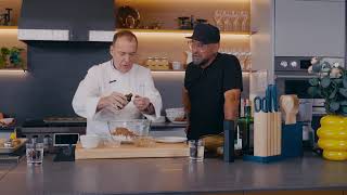 Chef Jacques Torres Makes Flourless Chocolate Pecan Cookies