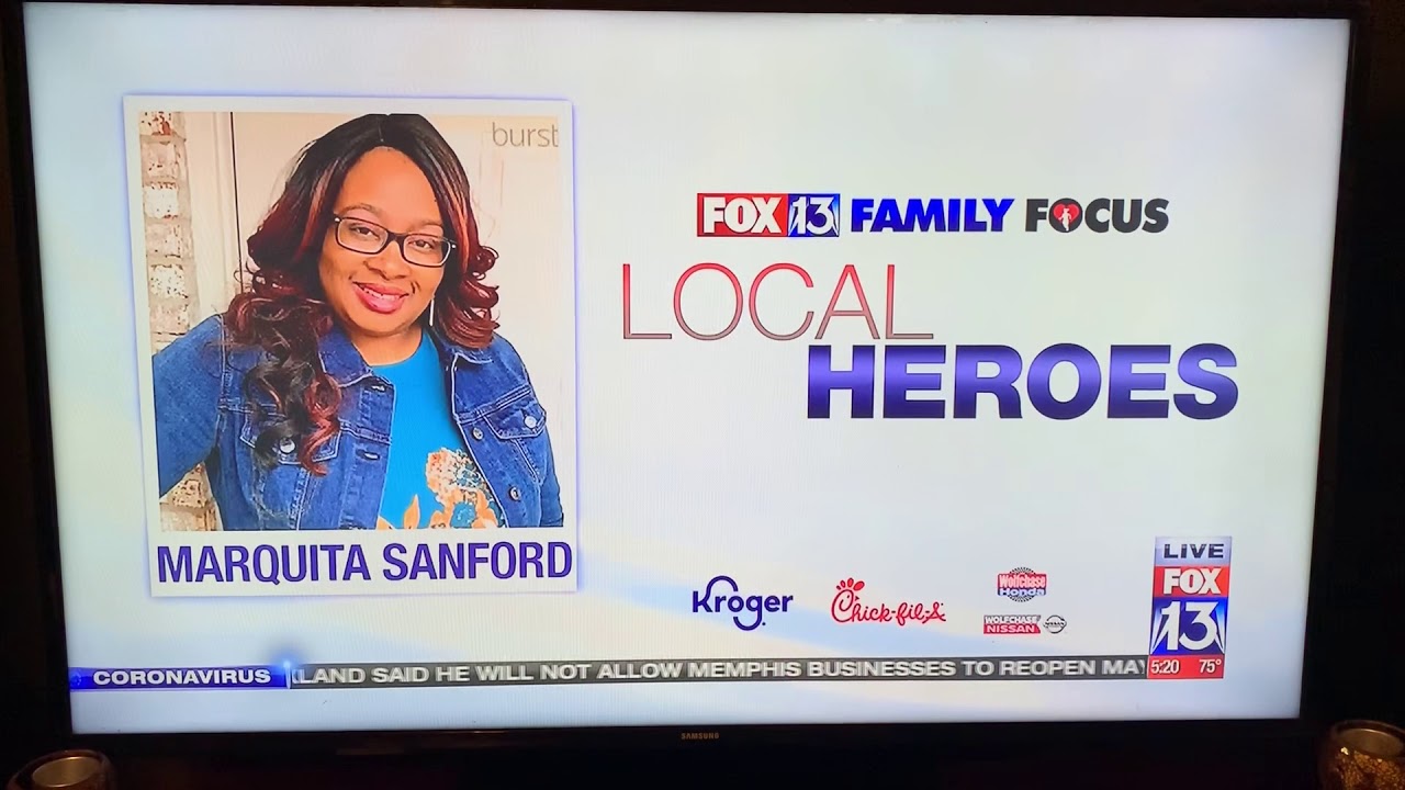 Marquita C. Sanford FOX13 News Memphis Local Hero - YouTube