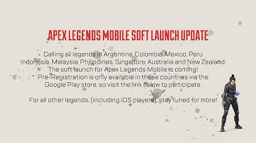 Apex Legends Mobile Is Coming Finally Soft Launch Date