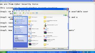 Cyber Security Force   Windows Account Creation Using Batch Programming