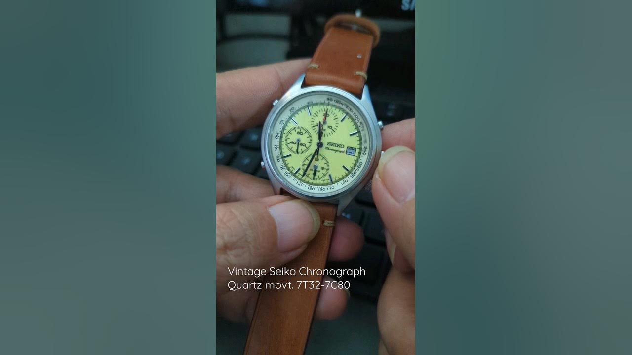 Vintage Seiko Chronograph Quartz movt. 7T32-7C80 #vintagewatch #watches # seiko - YouTube