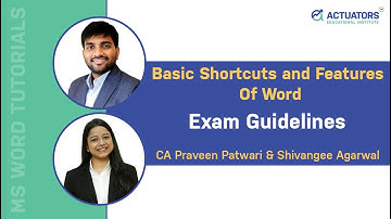 Basic Shortcuts and Features Of Word | Exam Guidelines | MS Word Tutorials