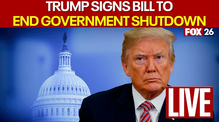 🔴 LIVE: Donald Trump signs bill to end Government Shutdown
