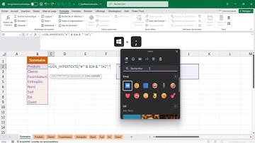 Excel - Création d’un sommaire dynamique et interactif avec uniquement des formules (sans vba)...