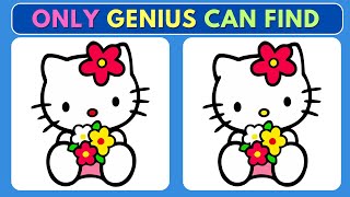 Only Genius  Can Find 3 differences 【#032】 | HelloKitty Edition | Quiz Brainly.