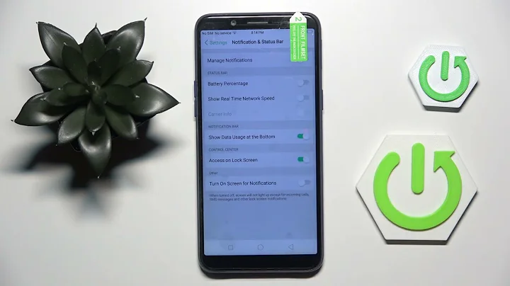 How to Show Battery Percentage on OPPO F5