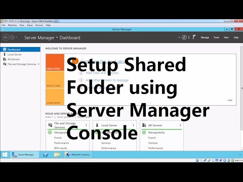 14.  Setup Shared Folder using Server Manager Console in Windows Server 2012 R2