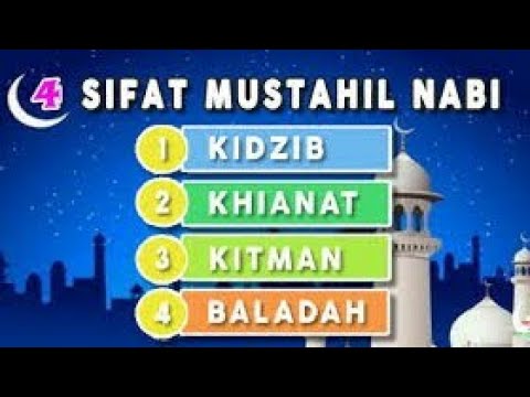 Bagi berapa sifat rasul mustahil Sifat Nabi