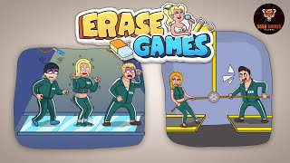 Erase Games: Squid Game All Levels 1-2-3-4-5 GamePlay Solutions #SSSBGames #Shorts #youtubeshorts screenshot 3