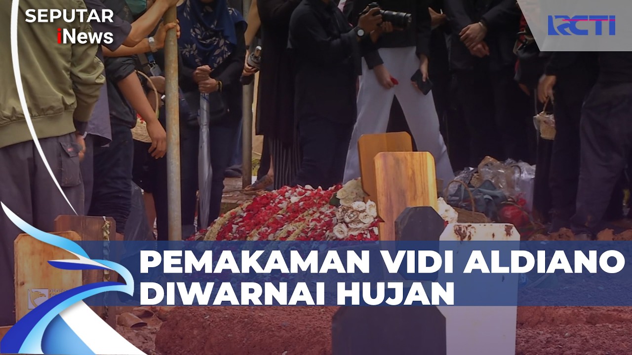 Detik-Detik Pemakaman Vidi Aldiano Penuh Haru | Seputar iNews Siang (8/3