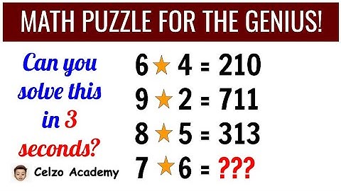 IQ Test for the Genius! Math Number Puzzle: How to Solve Math Puzzle the Easiest Way! (Patterns)