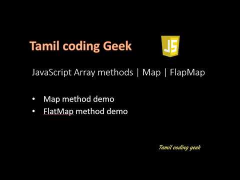 JavaScript in Tamil | Array Methods | Map and FlatMap