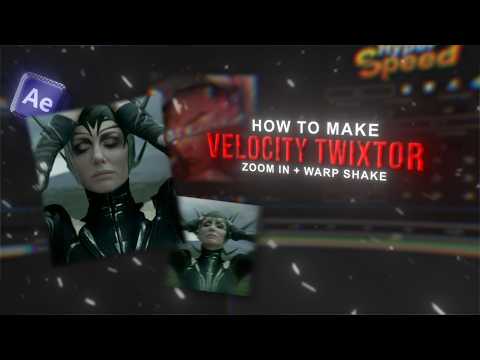 How to make Smooth Velocity Twixtor | After Effects Tutorial