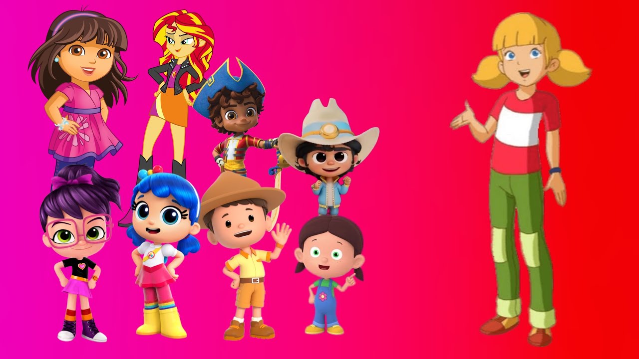 Dora, Sunset Shimmer and Their Friends Meet Penny Gadget (Requested By ...
