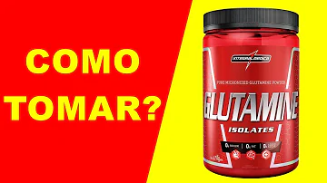 Como tomar a glutamina da Integral Médica?