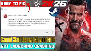 Fix WWE 2K26 Denuvo Error | Cannot Start Service Launch Problem Solved