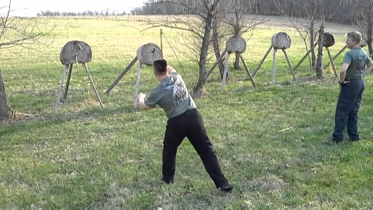 Weapons throwing training YouTube