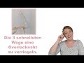 Die 3 schnellsten Wege eine Overlocknaht zu verriegeln | Overlocktipps