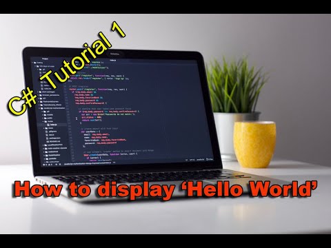 C# with Visual Studio - How to display hello world - YouTube