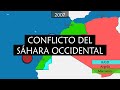 El conflicto del Sáhara occidental resumido en mapa