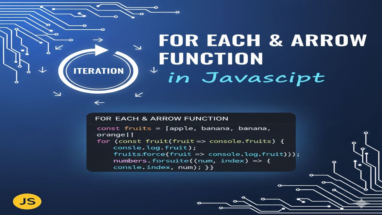 JavaScript forEach Method & Arrow Functions (Simple Explanation) - YouTube
