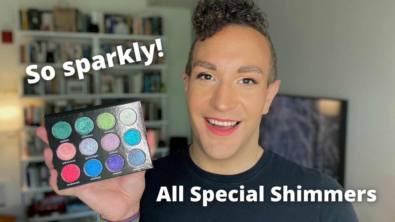 NEW!! Gourmande Girls Radioactive All Shimmer Palette! Swatches, Comparisons and 2 Looks!