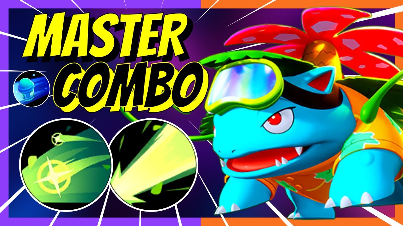 Pokemon Unite Gameplay Venusaur Master Rank Battle Giga Drain and