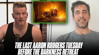 Aaron Rodgers Joins Pat McAfee For Last Time Before Darkness Retreat, Clarifies What He'll Be Doing