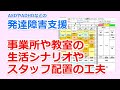 事業所や教室での生活シナリオとスタッフ配置の個別化とユニバーサルな視点での工夫／自閉症・ADHD・発達障害の教育や支援