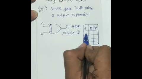 Design Buffer And NOT Gate Using X-OR Gate