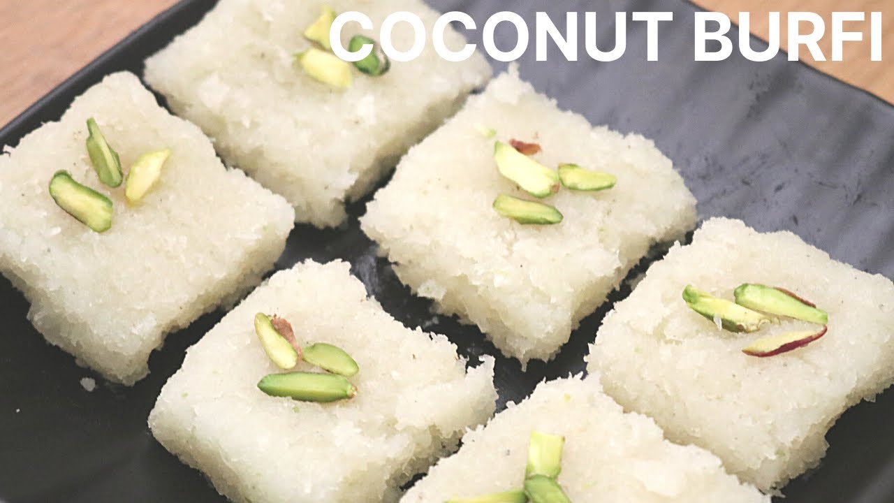 Coconut Burfi Recipe | आसान और जल्दी ताजे नारियल की बर्फी | Chilli & Chai By Arti Dara