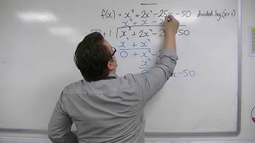 AQA Core 1 5.07c Polynomial Division with a non-zero remainder