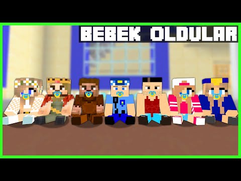 ŞEHİRDEKİ HERKES BEBEK OLDU! 👶 - Minecraft ZENGİN FAKİR HAYATI