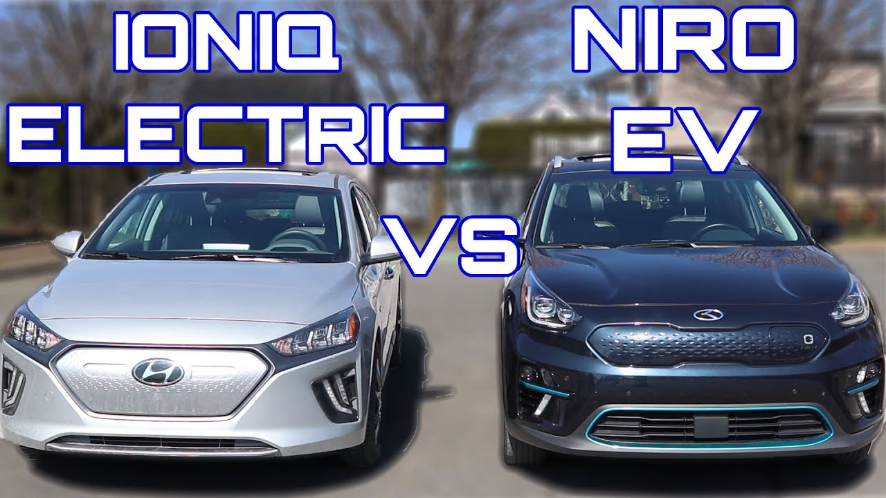 geduldig Uitputten Frons Hyundai Ioniq Electric vs Kia Niro EV - YouTube