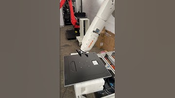 Screen install on the KUKA #music #kuka #technology #design #robot