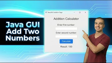 #2 Java GUI Add Two Numbers