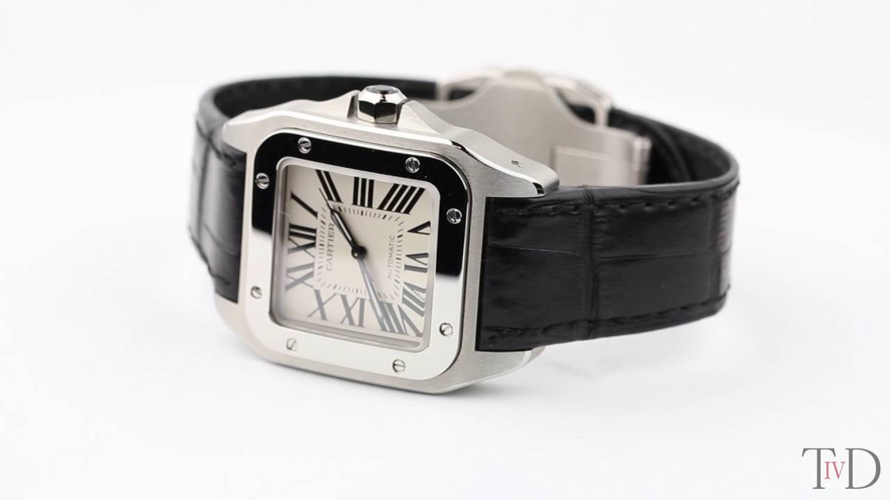 Cartier Santos 100 Midi Steel Watch 
