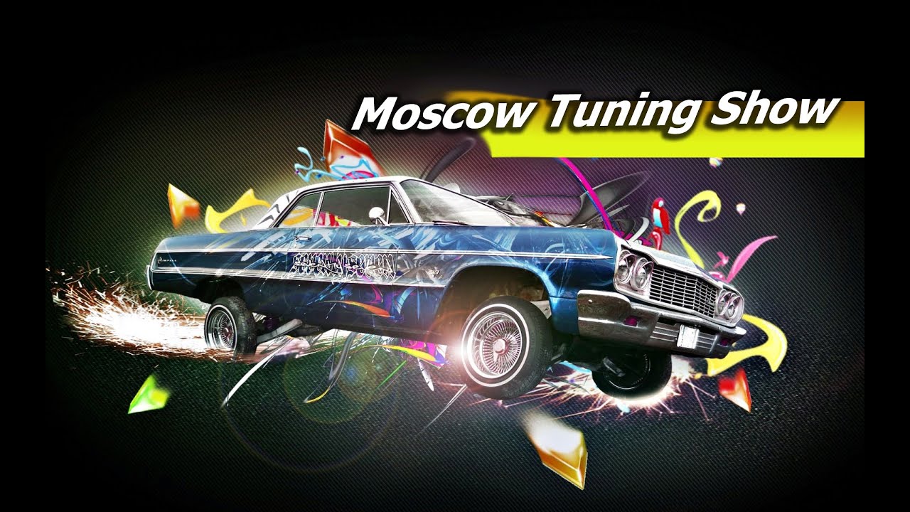 Moscow tunes. Выставка Moscow Tuning show (тюнинг шоу) 2010, Москва. Заставка программы car show.