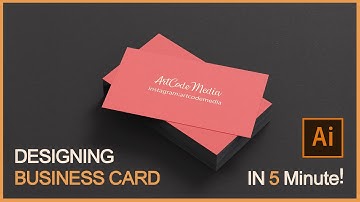 How to Design BUSINESS CARDS with Illustrator CC 2020 In 5 minute ! (Tutorial For Beginners)
