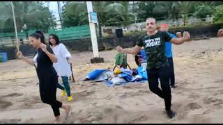 Juhu Beach Aerobics Fitness session 12/9/2021