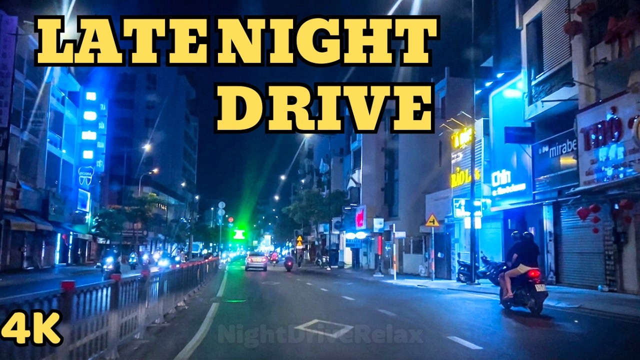 POV Night Drive in Saigon | Calm Streets & City Lights (No Music)