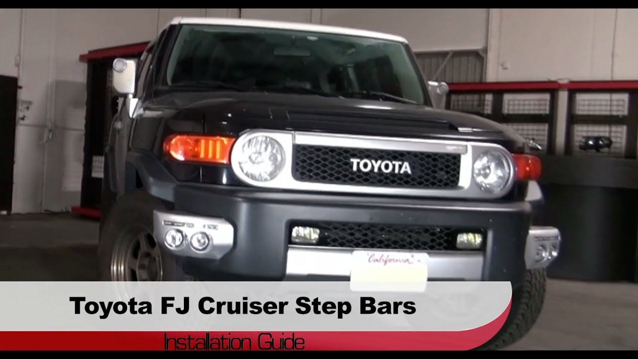 Spyder Auto Installation 2007 2010 Toyota Fj Cruiser Step Bars